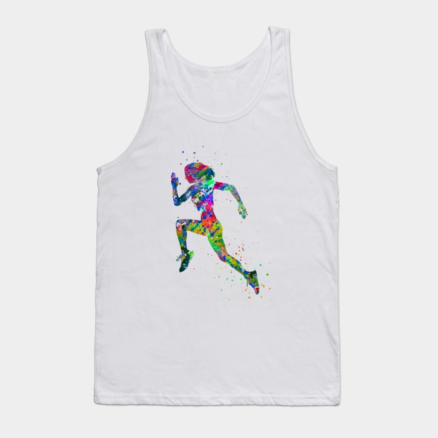 Running woman Tank Top by RosaliArt